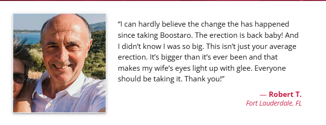 Happy couple representing confidence and results from BOOSTARO